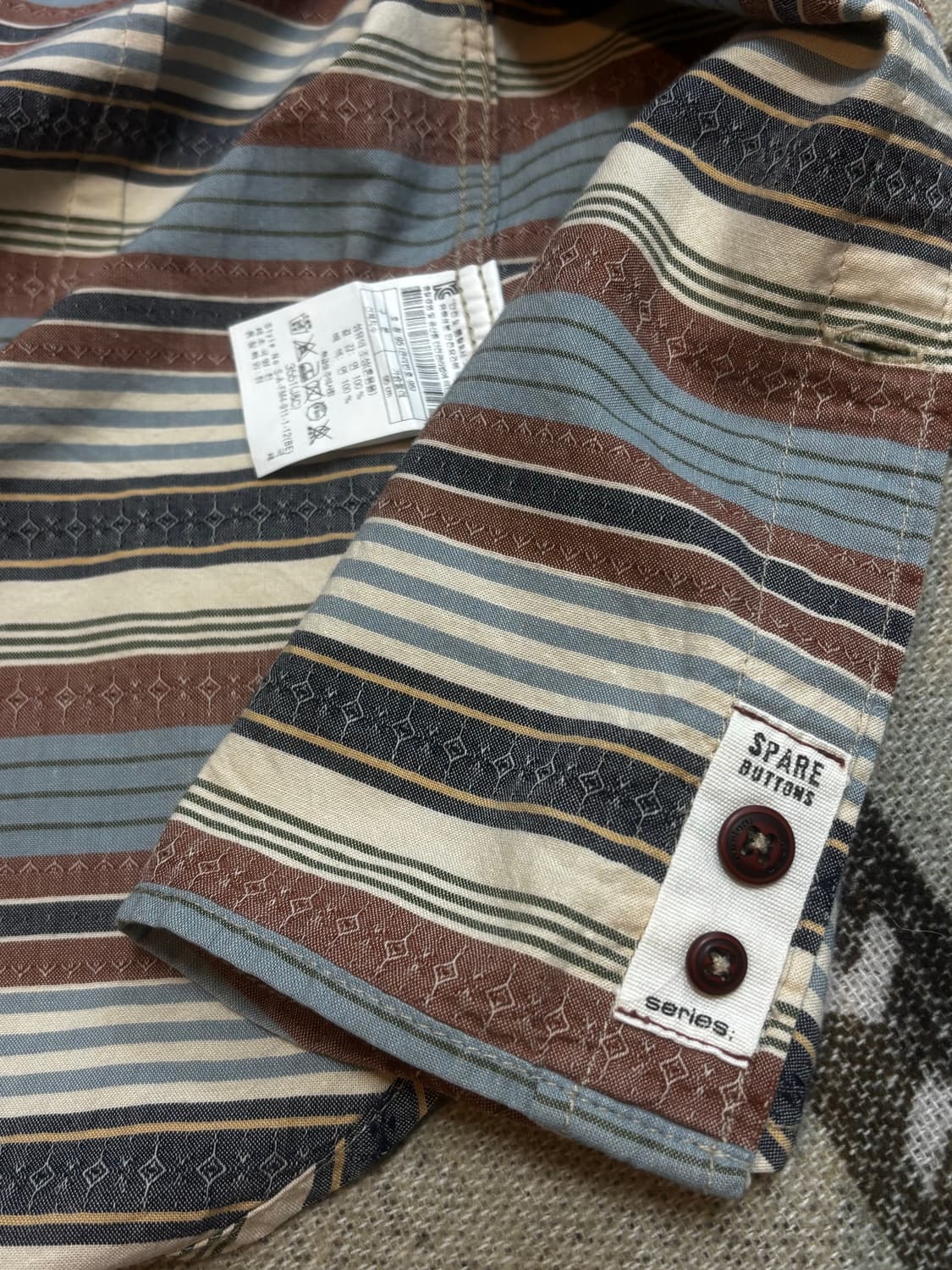 시리즈(series;)에스닉 스트라이프 셔츠 상품이미지6