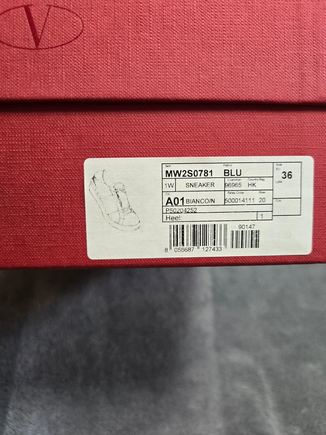 [정품/풀구성] 발렌티노 가라바니 오픈 스니커즈 (사이즈 36) 상품이미지3