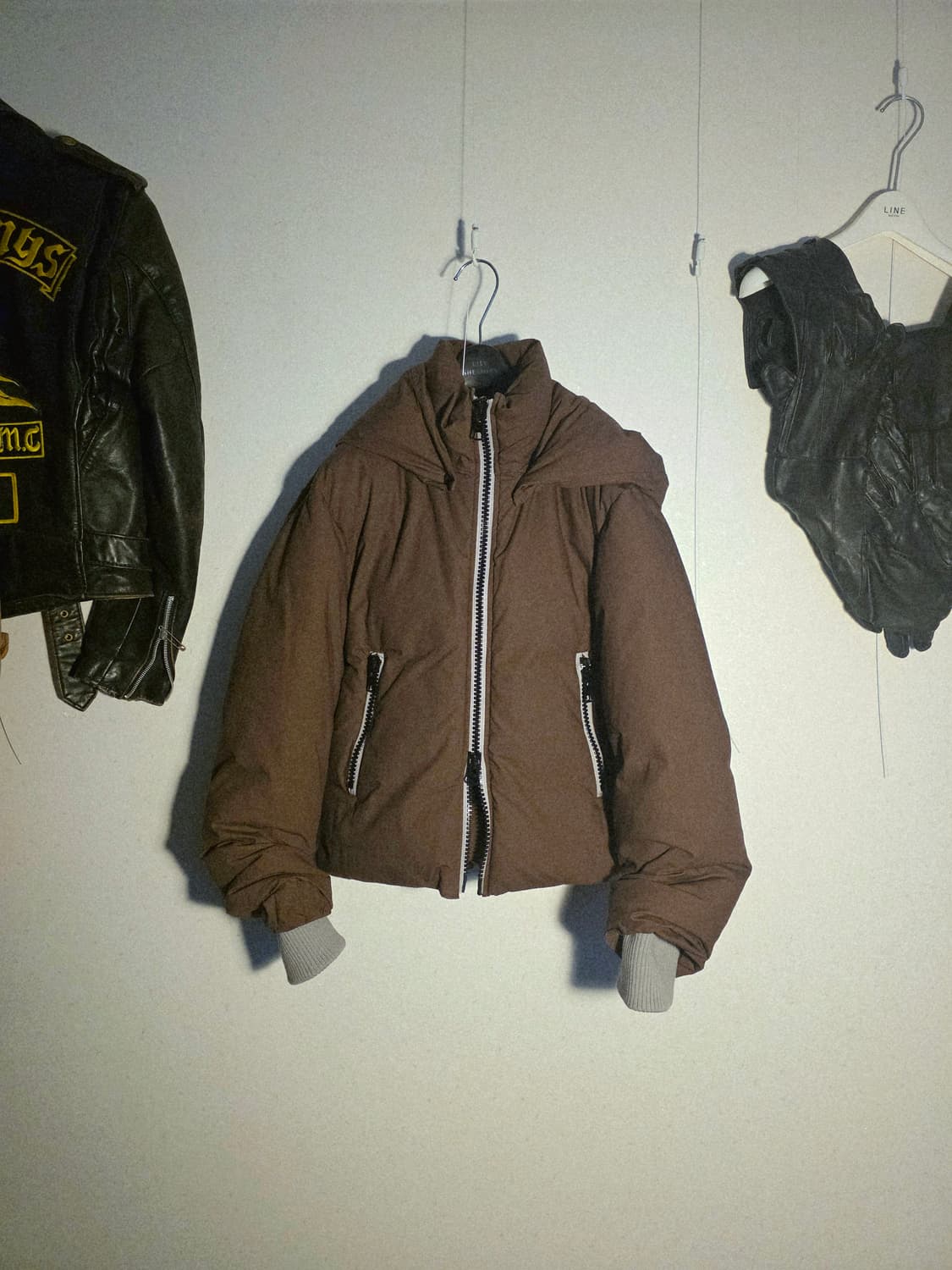 나나서카 후드 크롭 다운 패딩 상품이미지3