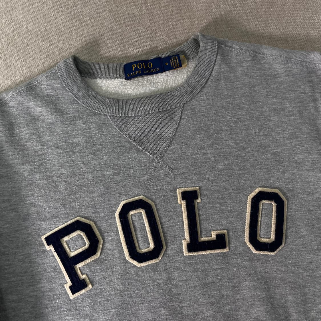 100 폴로랄프로렌 신형라벨 스펠아웃 맨투맨 상품이미지2