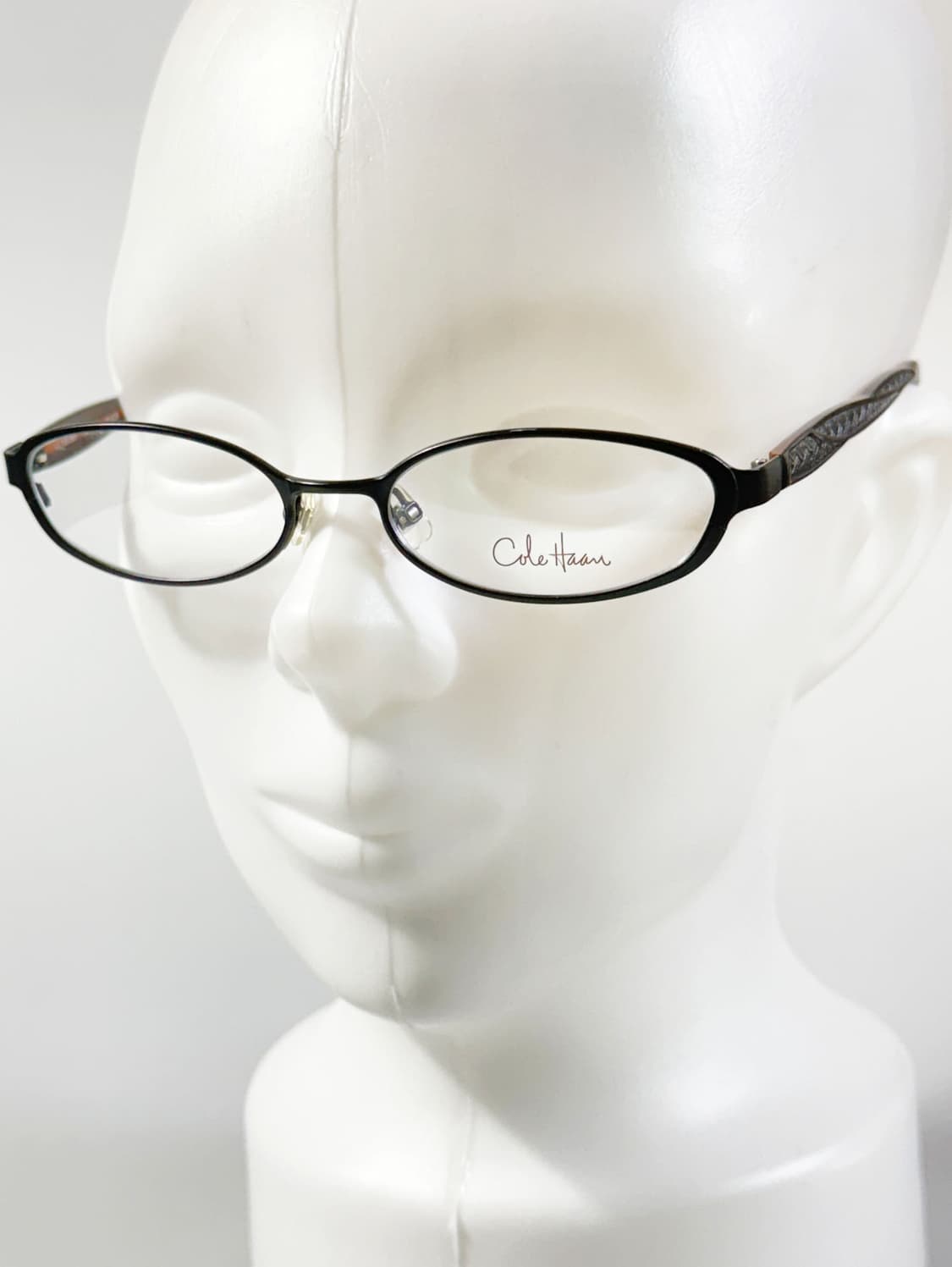 Cole Haan 블랙 슬림 오벌 프레임 빈티지 안경 상품이미지8