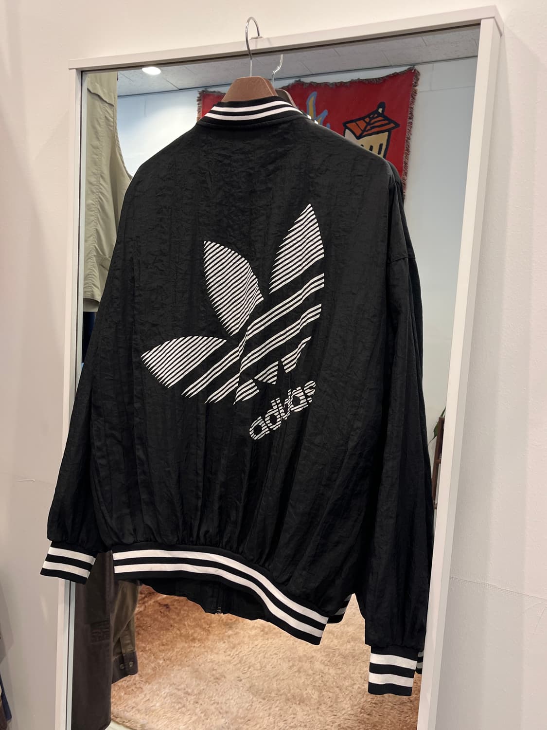 80-90s Adidas 아디다스 파이어버드 스펠아웃 봄버 집업 자켓 상품이미지6
