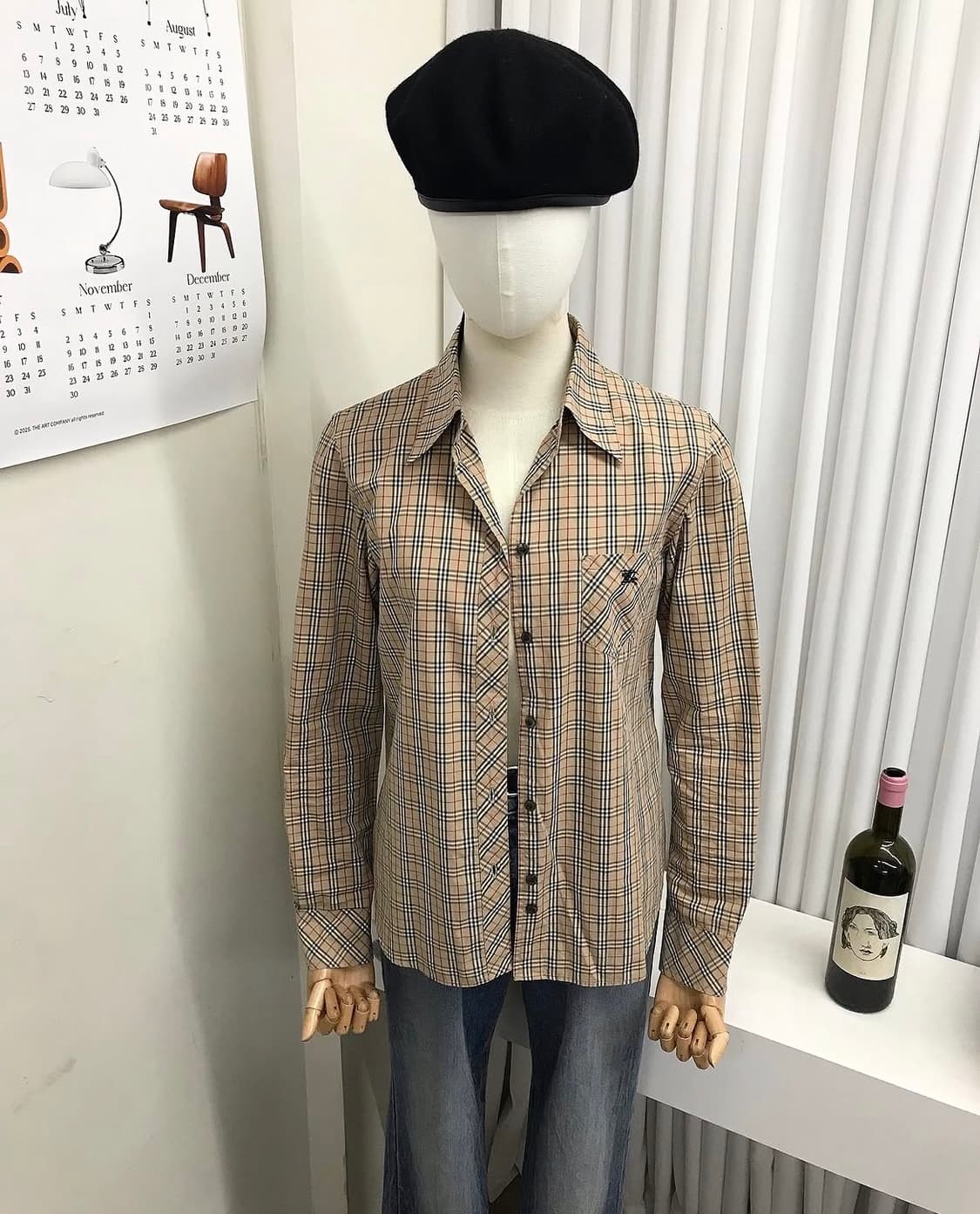 버버리 블루라벨 노바체크 셔츠 상품이미지7