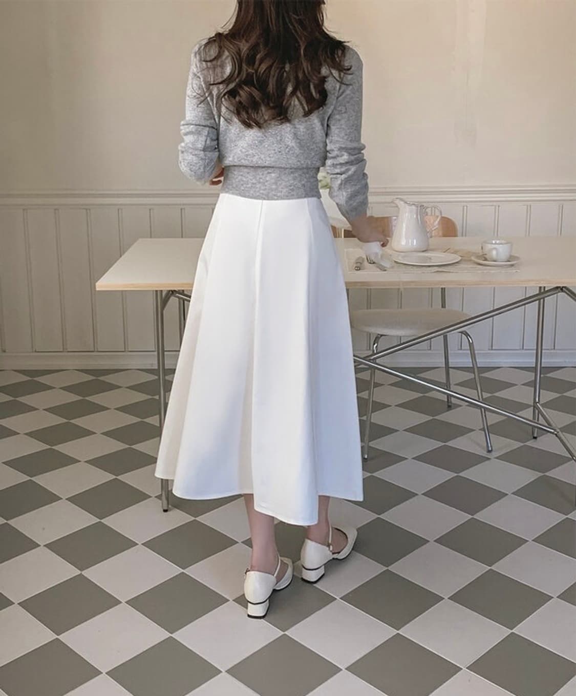 롱플레어스커트m 상품이미지8