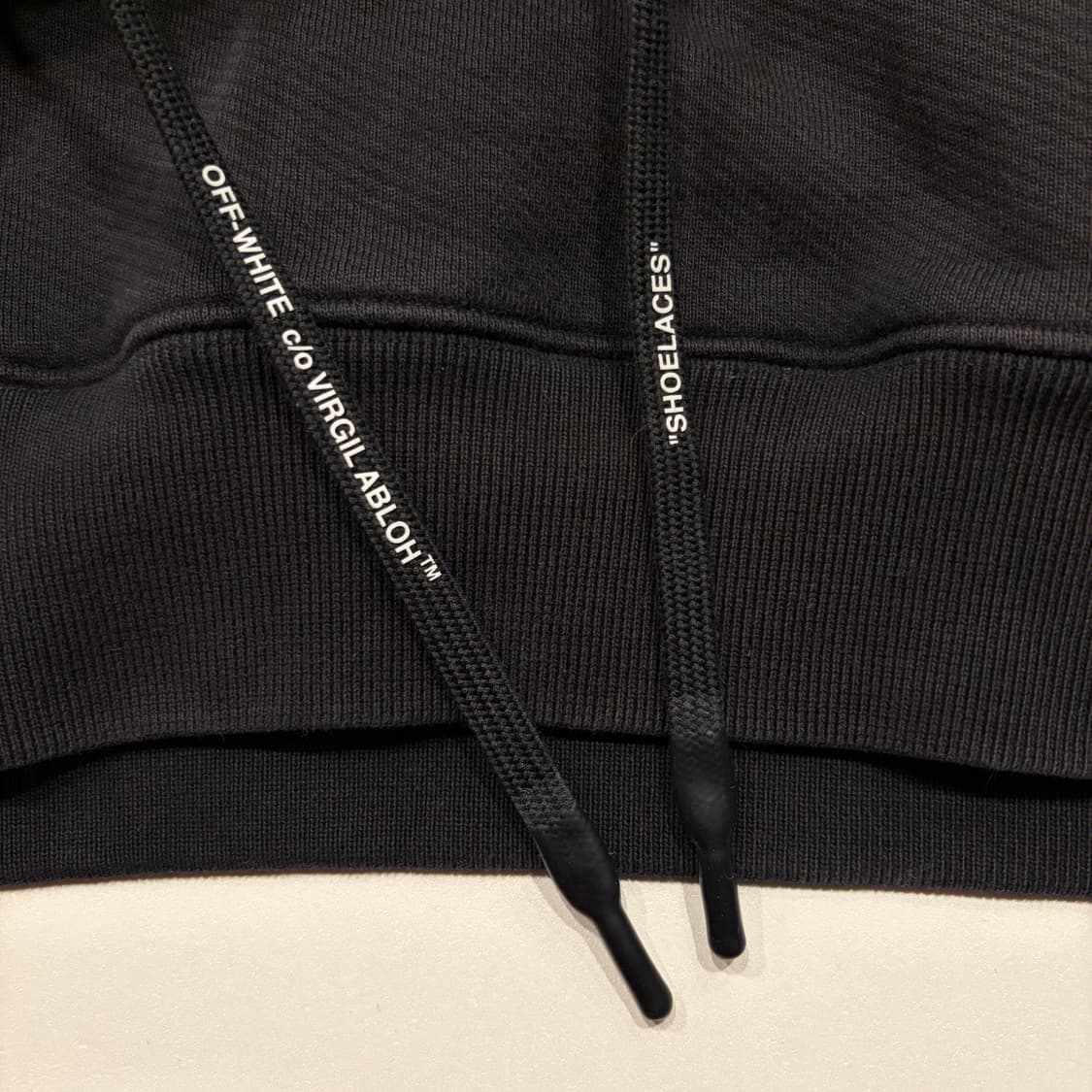 [S] OFF-WHITE 스켈레톤 오프화이트 블랙 더블 후드티 C958 상품이미지6