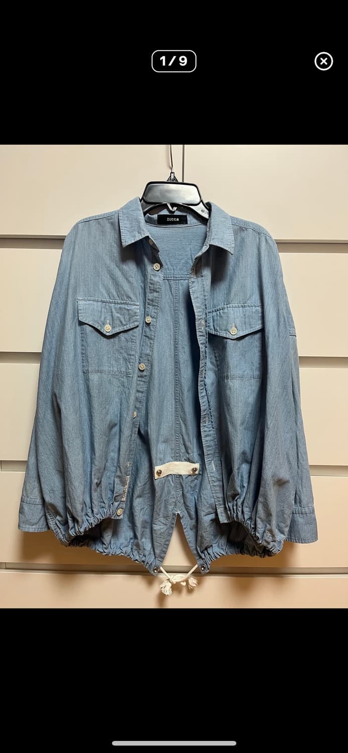 Zucca 데님 스트링 셔츠 상품이미지2