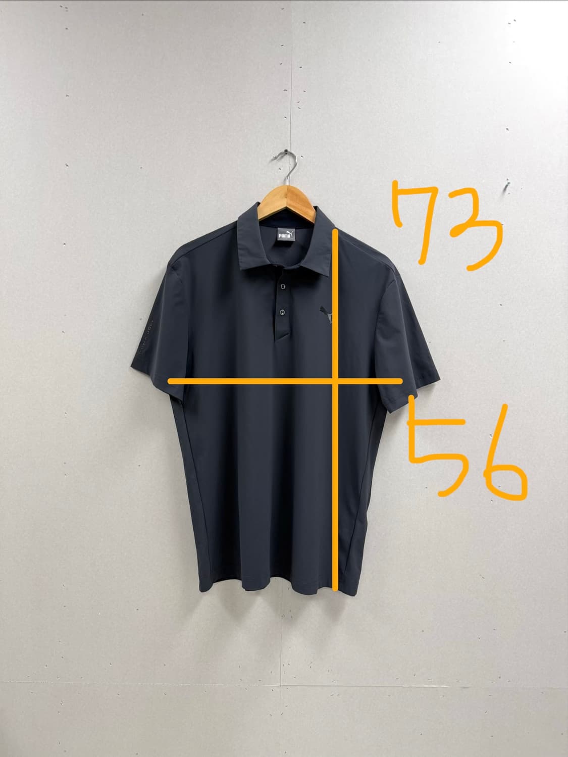 남성 슬림 xl / 푸마 골프 반팔 카라티 차콜  상품이미지2