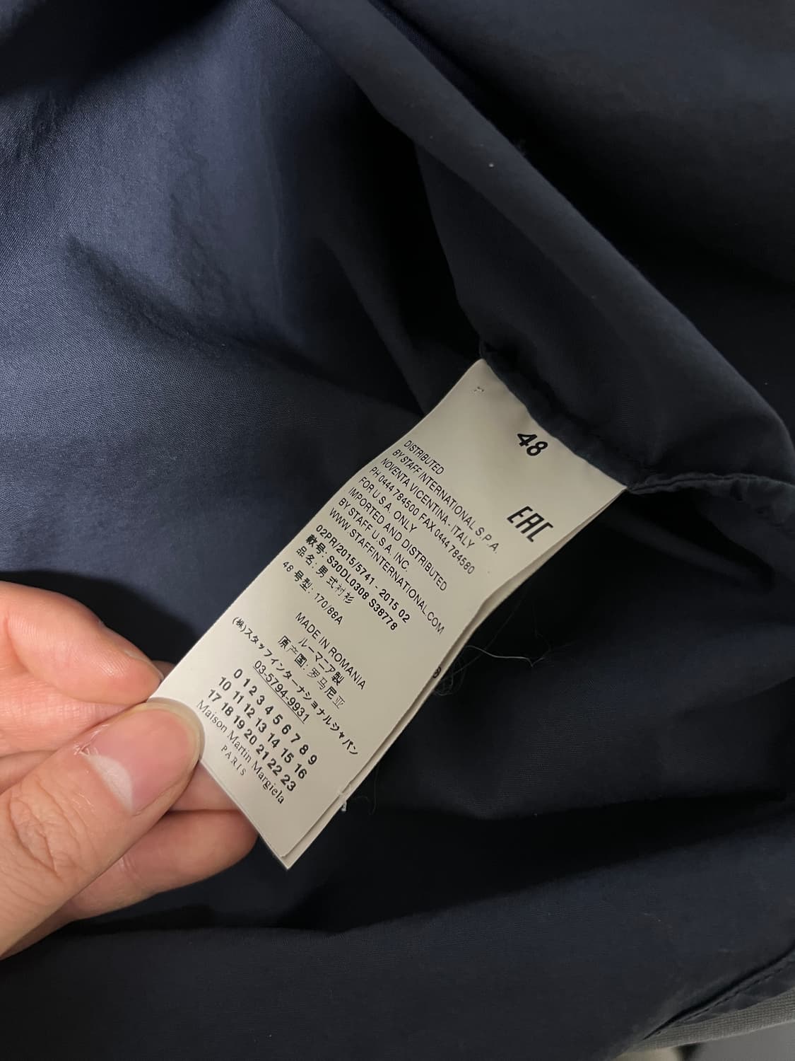 마르지엘라 셔츠 네이비 상품이미지6