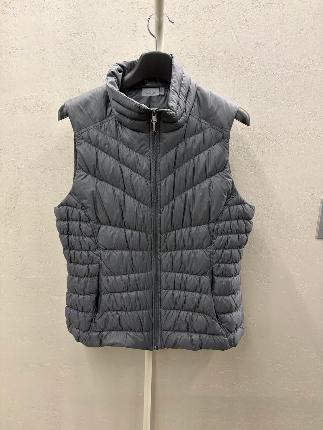 Athleta 경량 패딩 조끼 그레이 여성용 XL 상품이미지2