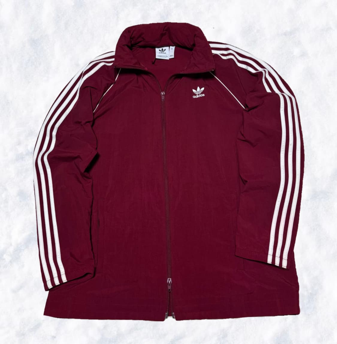 아디다스 딥레드 버건디 투웨이 바람막이 상품이미지1
