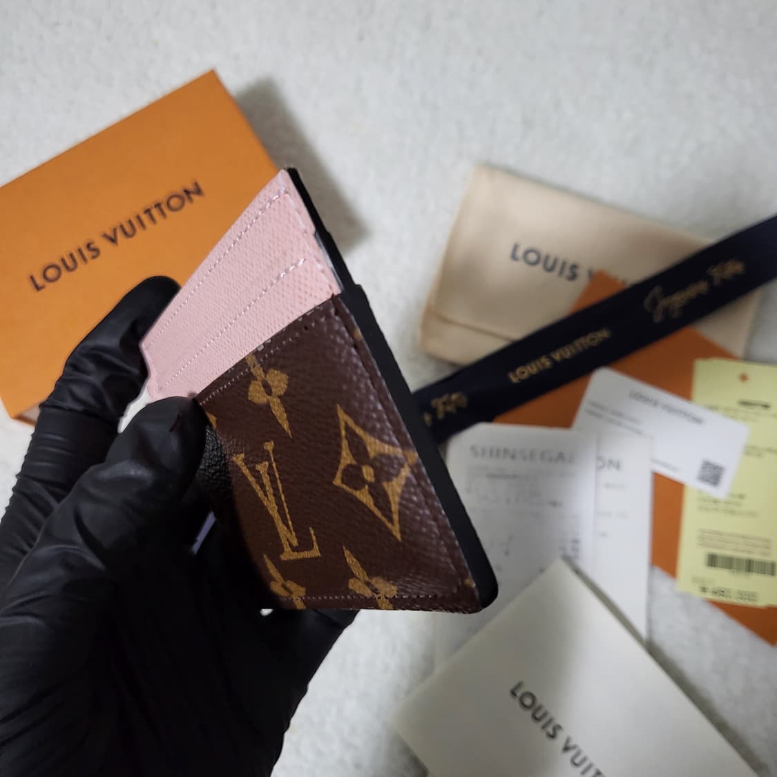 [영수증/새상품급] 루이비통 모노그램 LV 참 카드홀더 카드지갑  상품이미지7