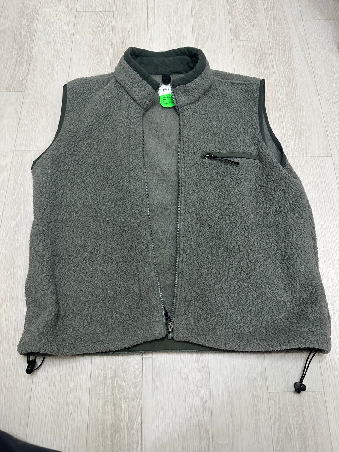 카키스 플리스 베스트 그레이 s 상품이미지1