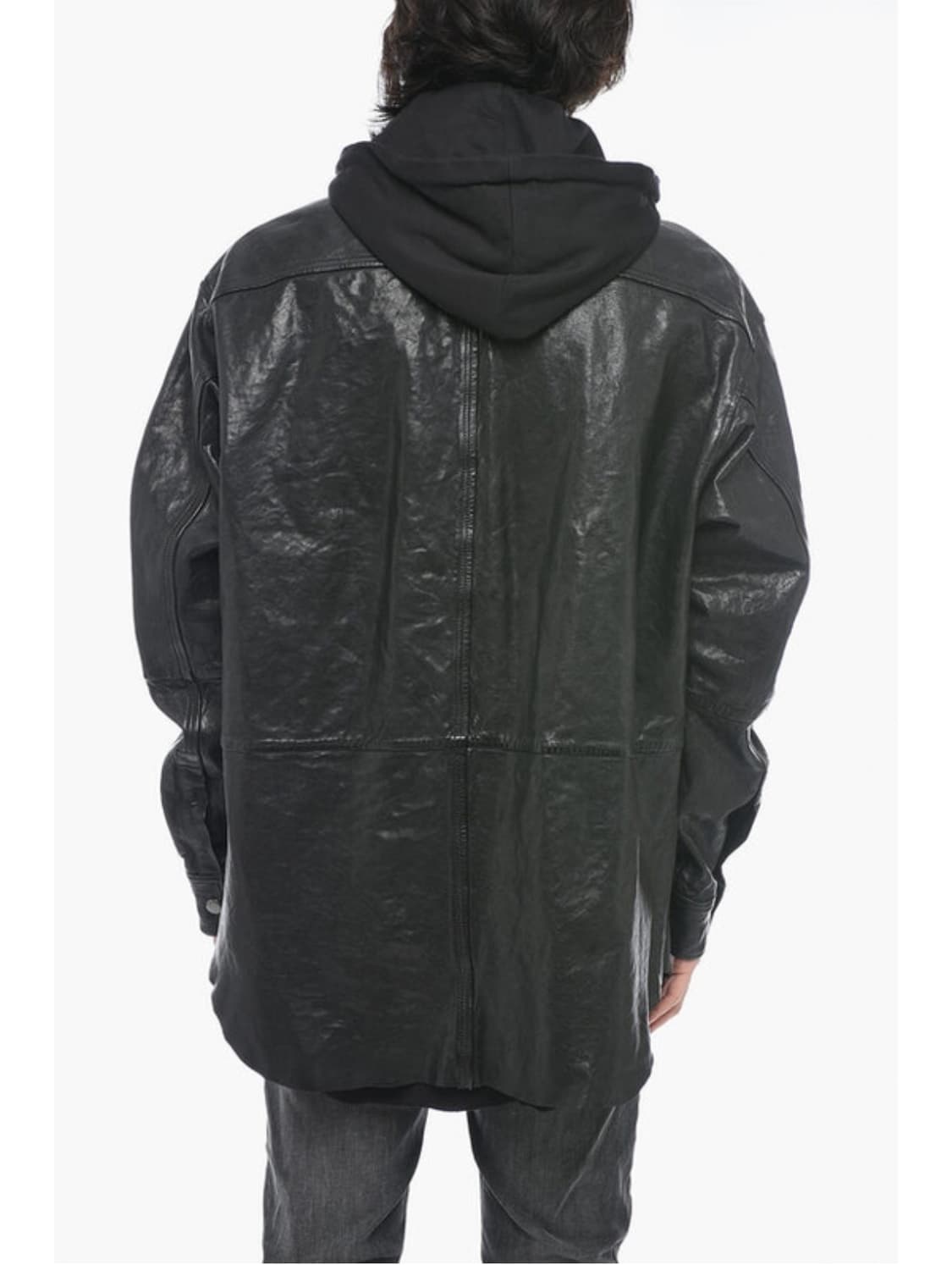 [50] diesel L SPHINX 디젤 후드 레더 셔츠 자켓 상품이미지3