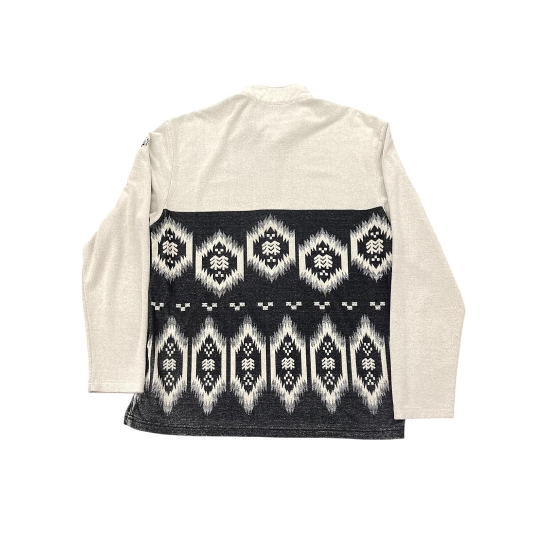 코오롱 패턴 플리스 반집업 상품이미지3