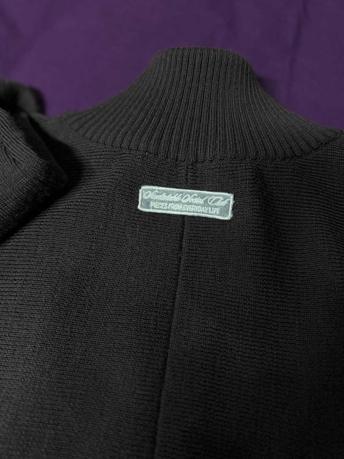 스튜디오테이블 CURVED TWO TONE WOOL ZIP-UP 상품이미지5