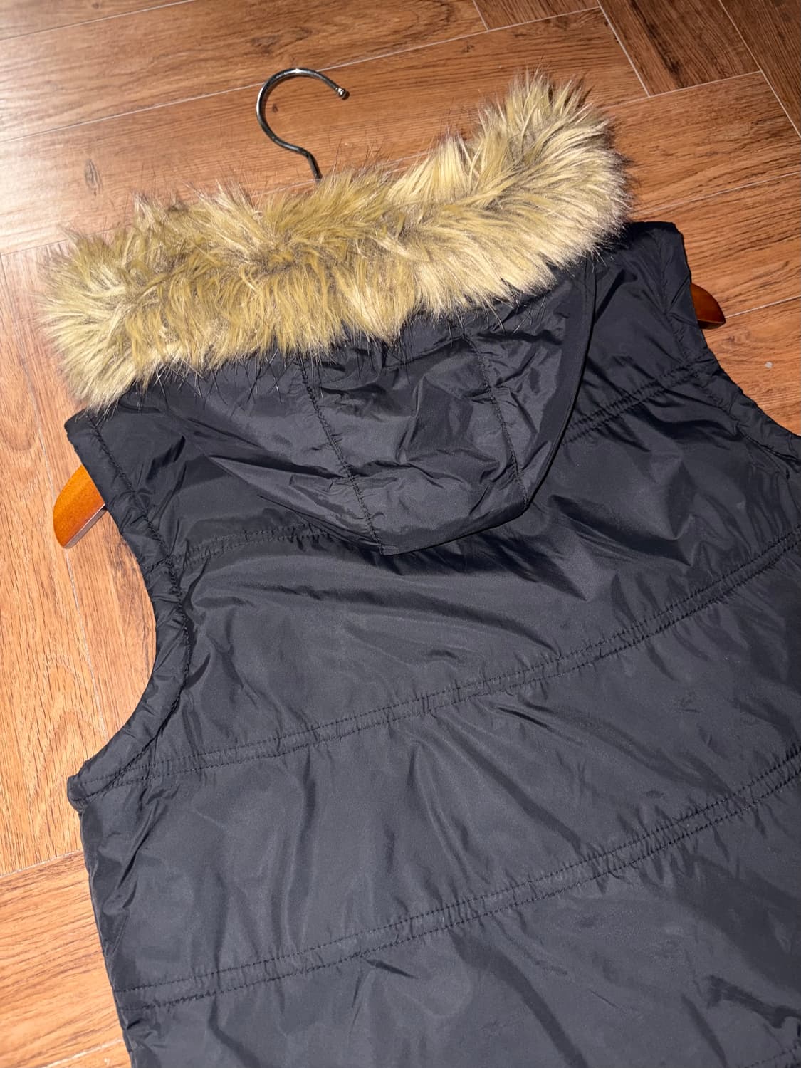 빈티지 퍼 패딩조끼 상품이미지8