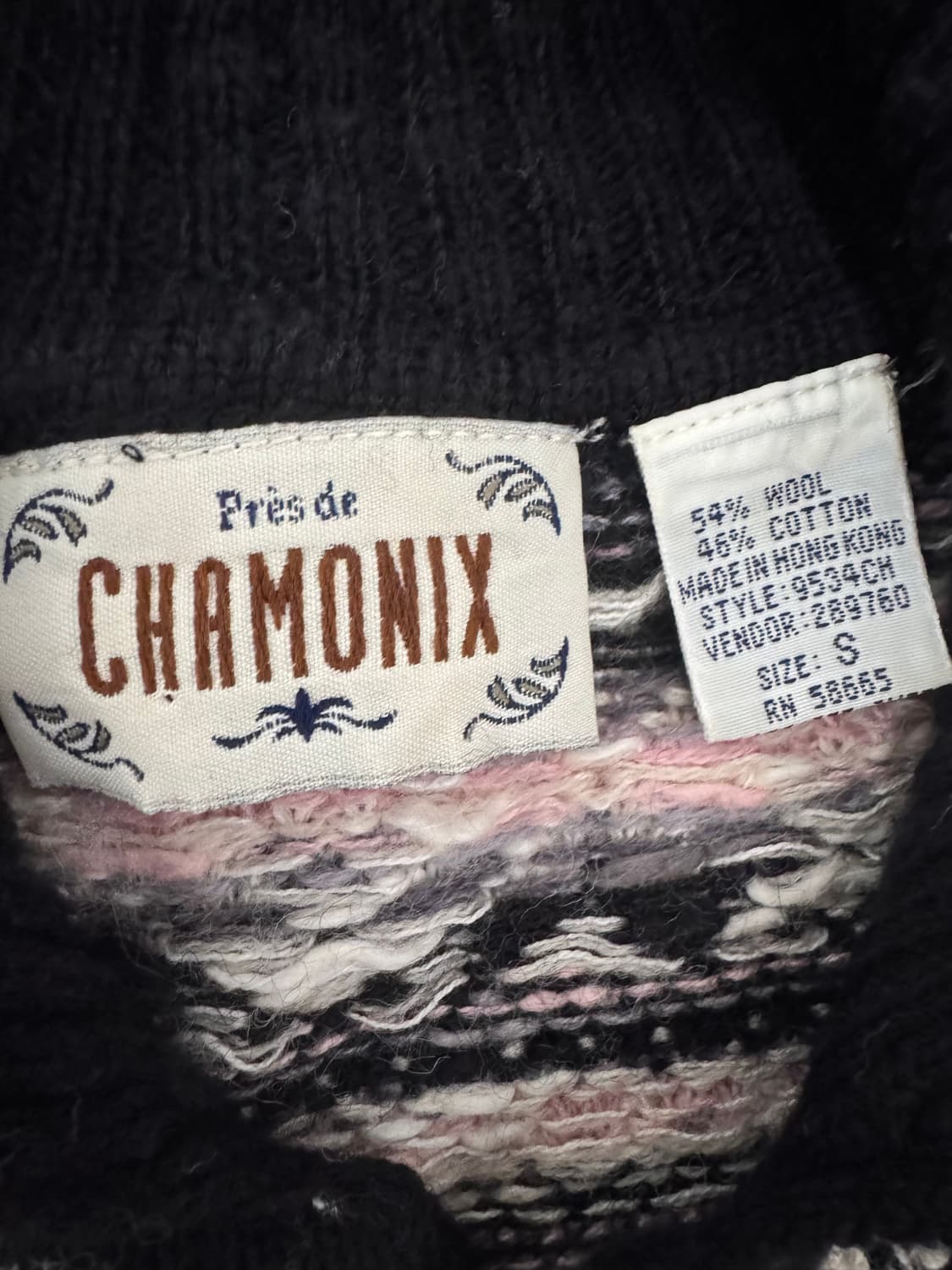 샤모니 빈티지 단추 가디건 니트 상품이미지3