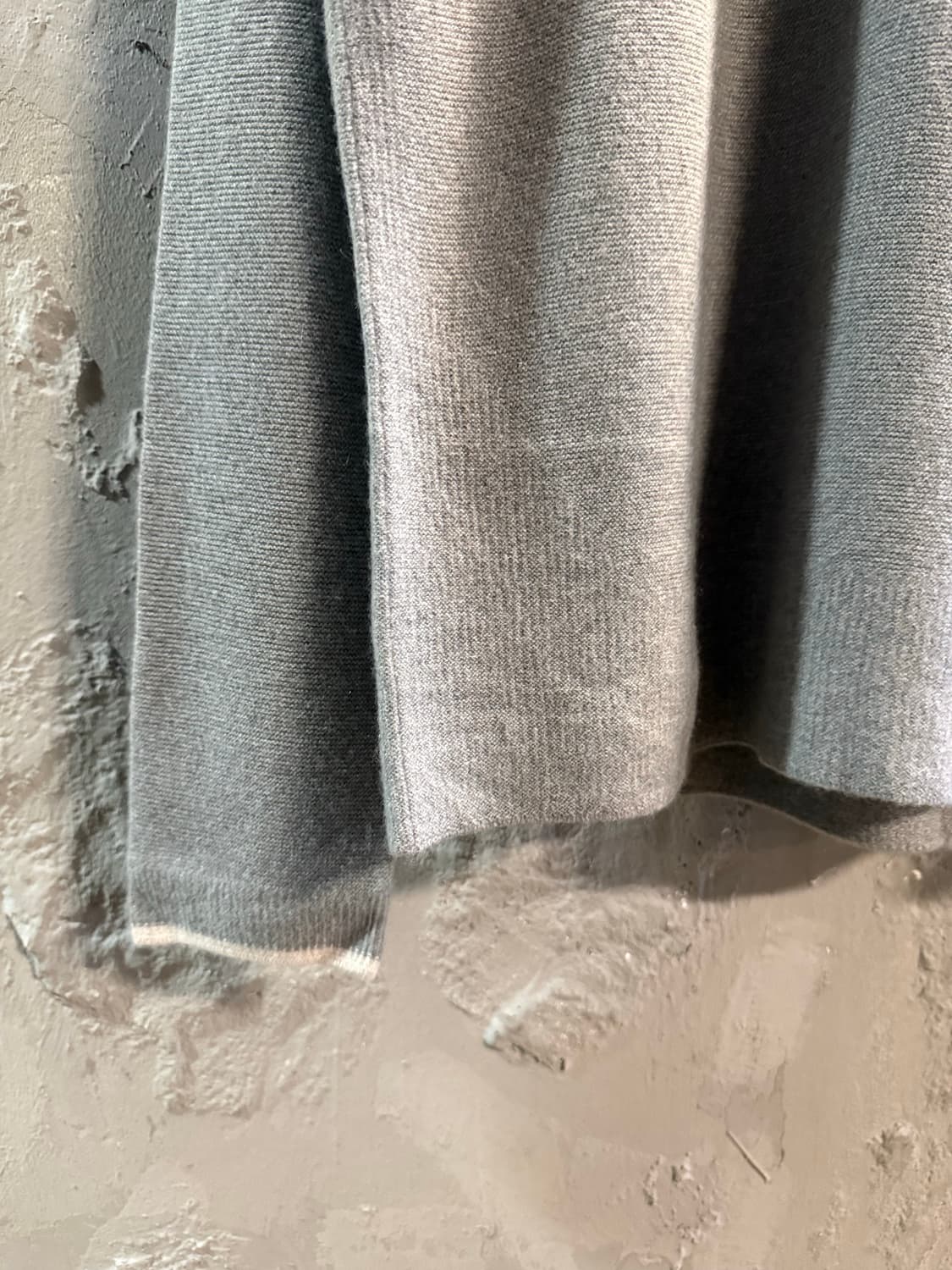 F 타임 TIME 포스트모던 캐시미어 하프집 니트 그레이 상품이미지2