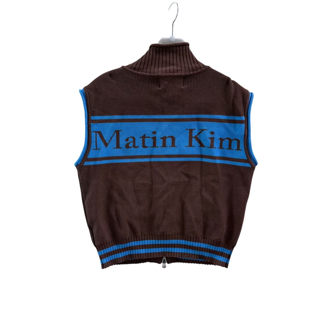 [S] 마뗑킴 브라운 니트 베스트 상품이미지5