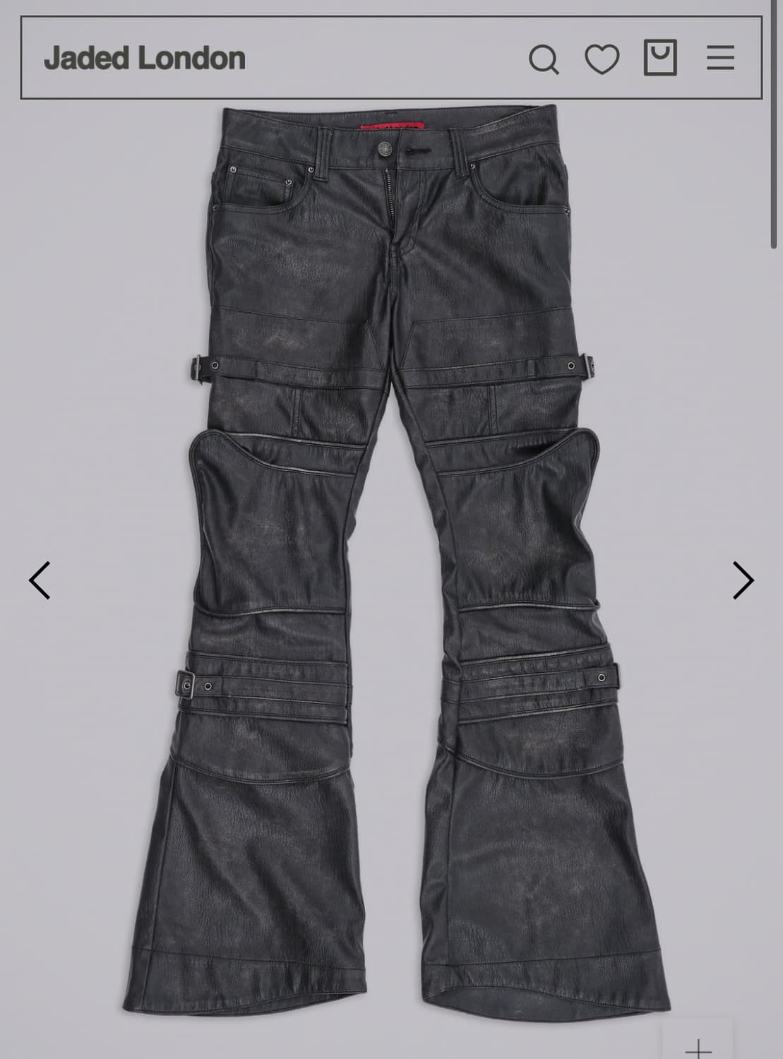 Jaded London Moto drift trousers 상품이미지1