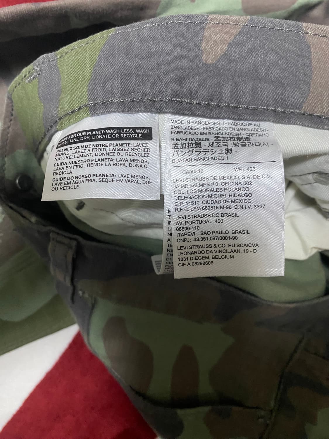 리바이스 프리미엄 카모 팬츠 상품이미지5