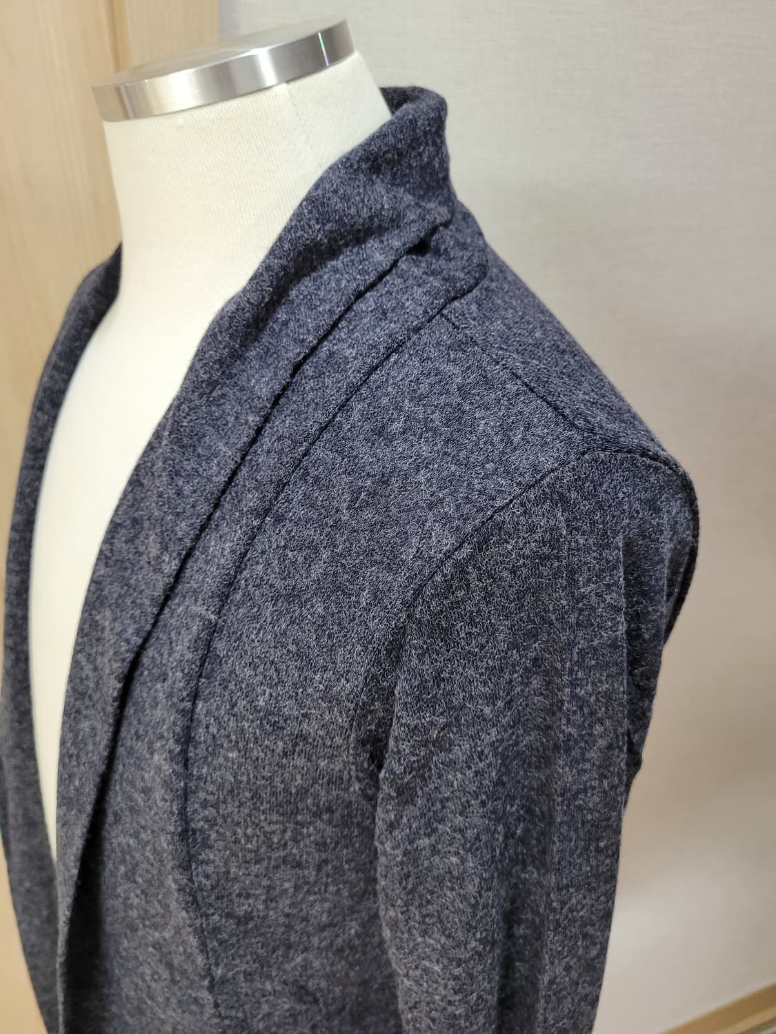 남자 오픈프론트 숄 가디건 100 네이비 상품이미지5