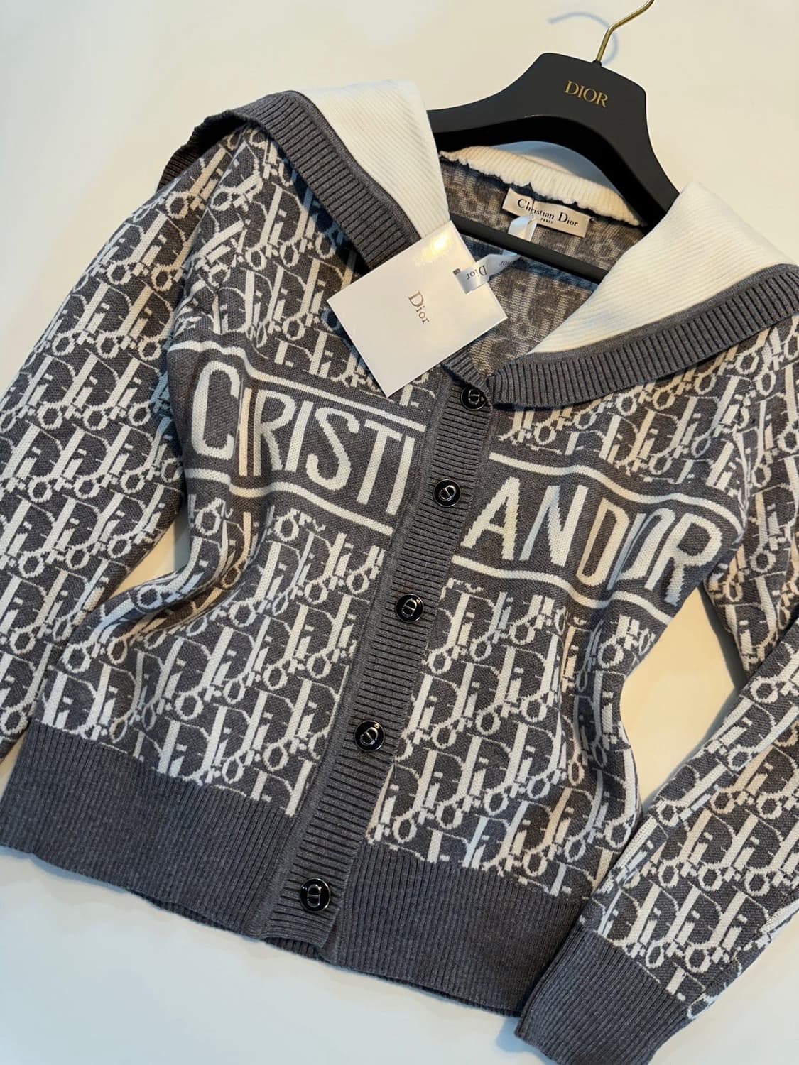 (새상품)디올세일러가디건 상품이미지4