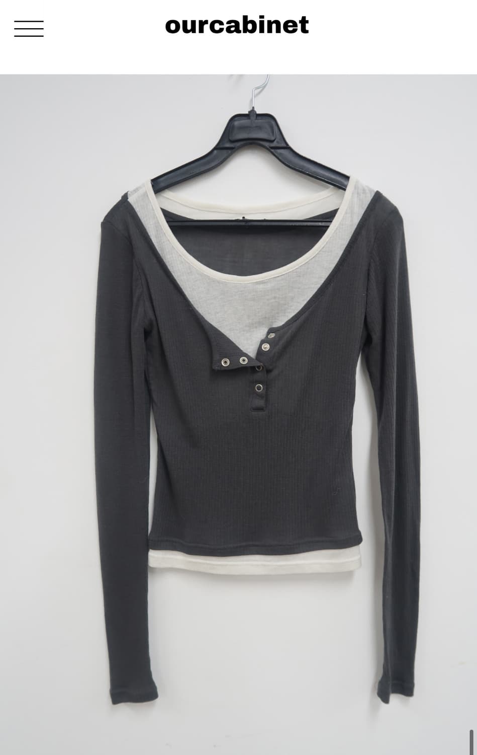 ourcabinet kinder layered tee 상품이미지3