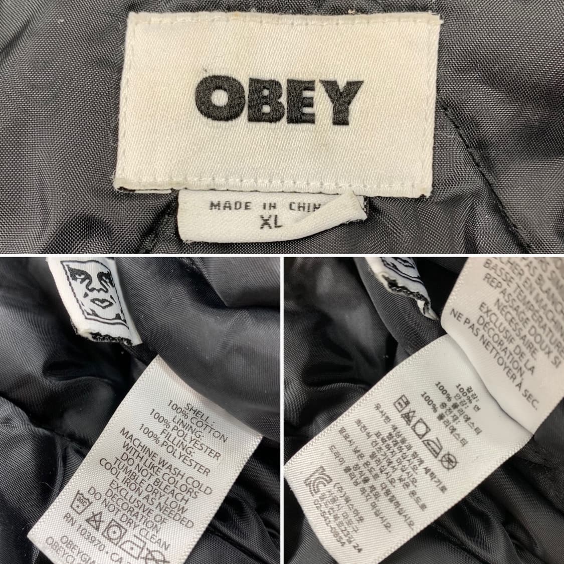 오베이 콜트레인 누빔 워크자켓 블랙 상품이미지9