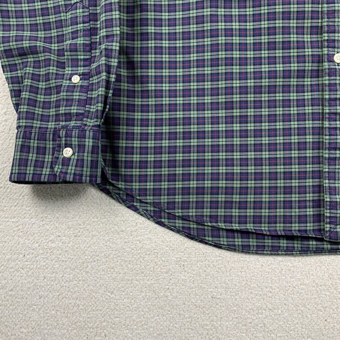 폴로 랄프로렌 포니로고 슬림핏 스트레치 옥스포드 체크 셔츠 상품이미지4