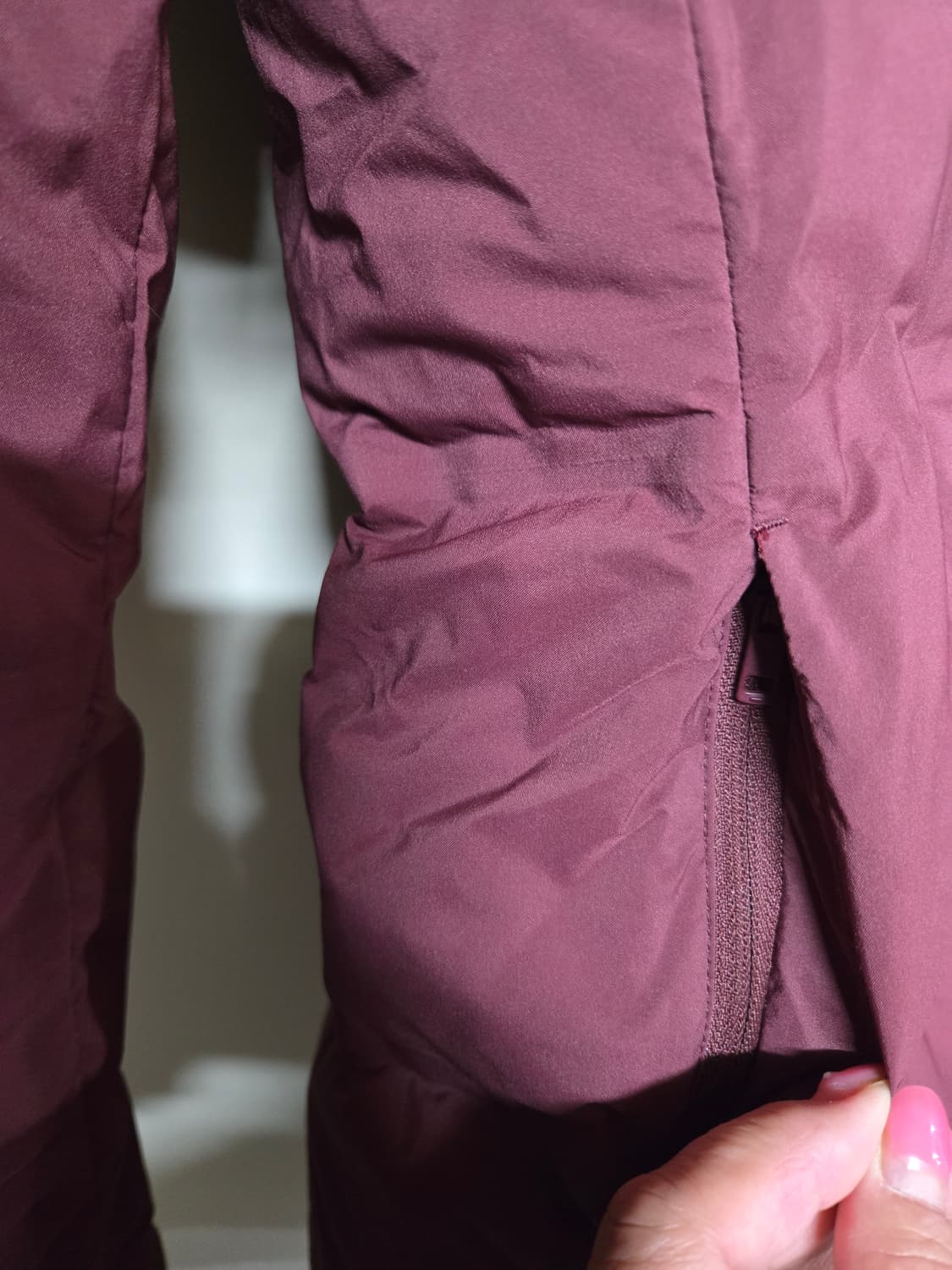 유니클로 후드 일체형 롱패딩여L 상품이미지4