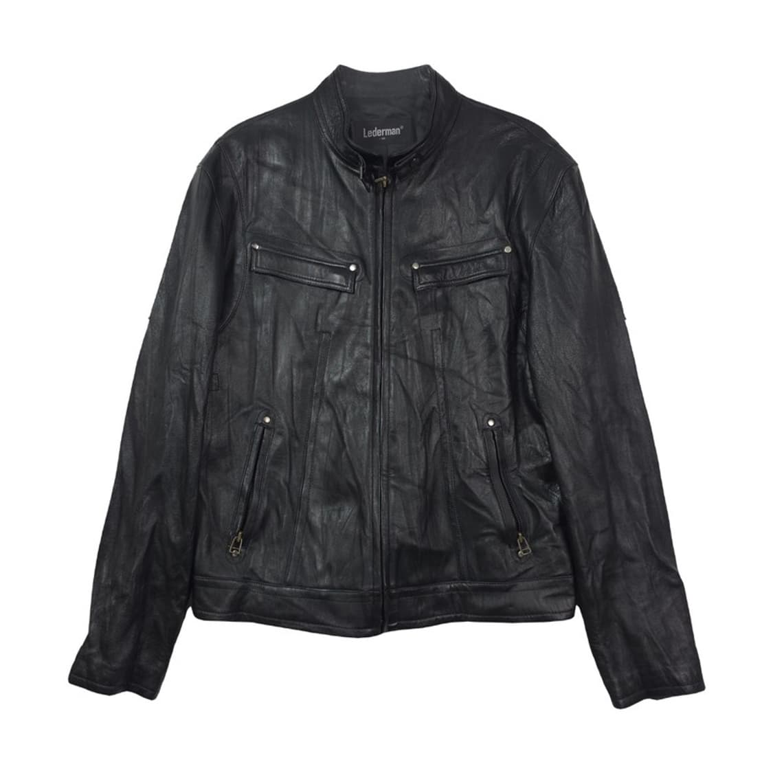 Lederman 빈티지 블랙 양가죽 자켓 L 상품이미지1