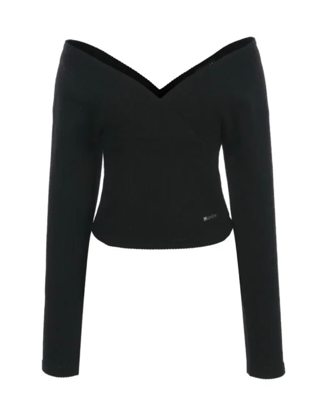 wsc archive deep v neck knit 001 블랙 상품이미지2