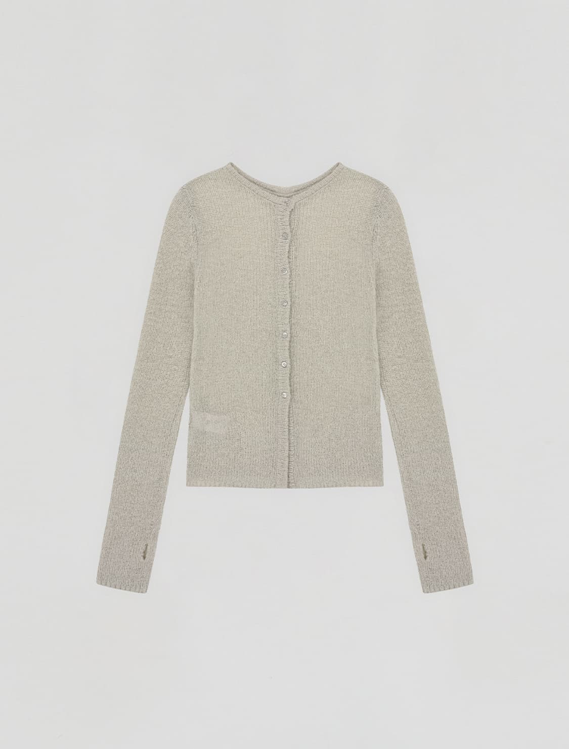 로우타이드 알파카 핸드 워머 니트 가디건 상품이미지3