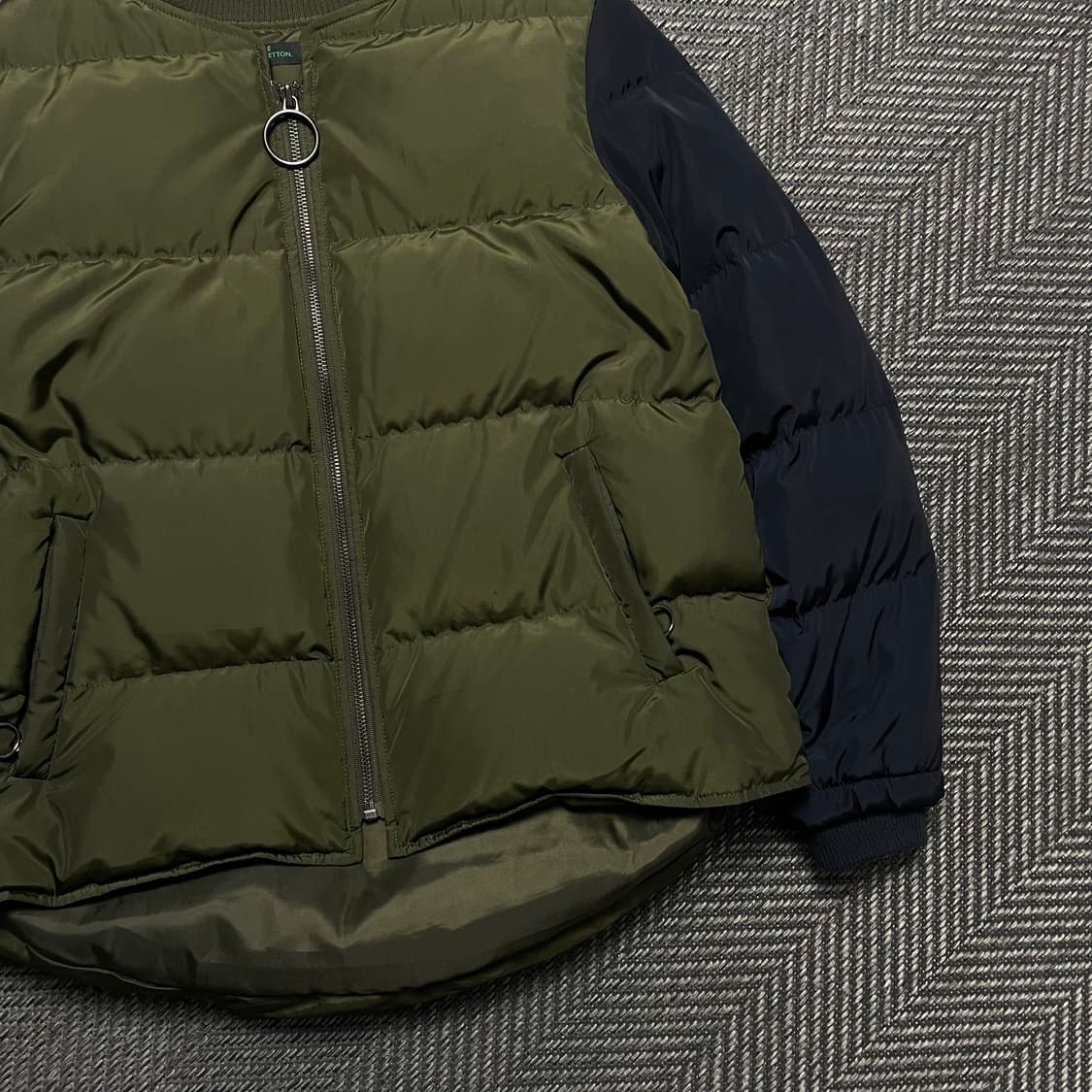 베네통 배색 덕다운 푸퍼 패딩 자켓o 5313 상품이미지2