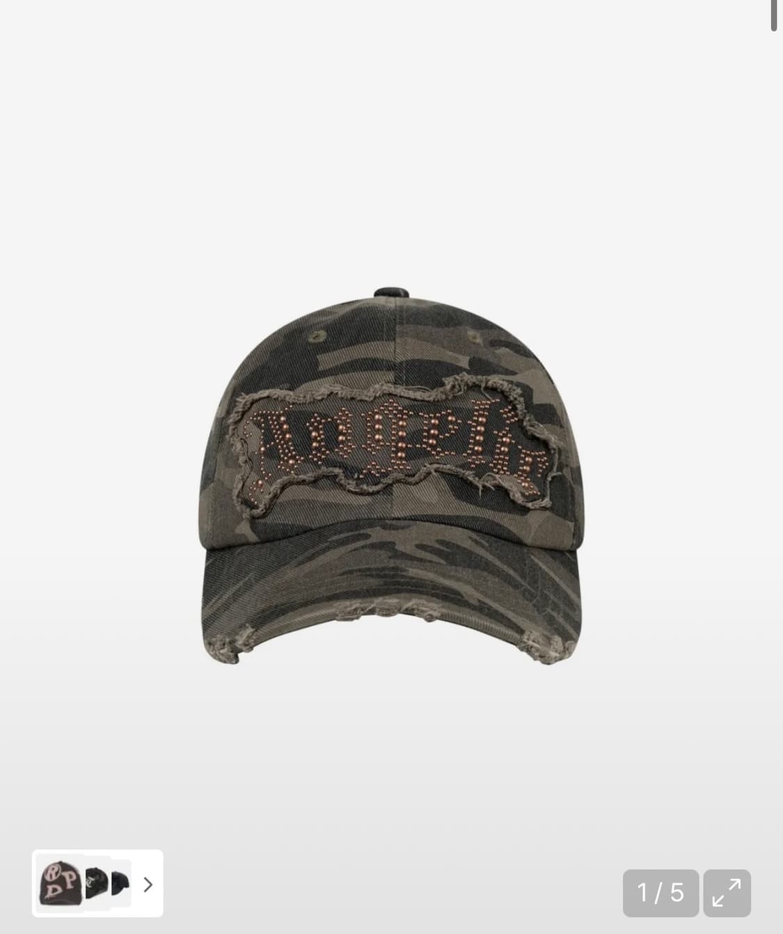 2000아카이브스 ANGELIC CAMO BALL CAP 카모볼캡모자 상품이미지1
