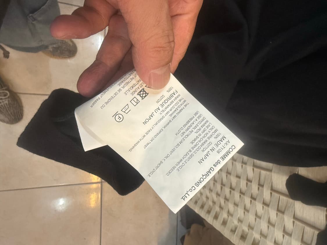 100/25ss 정품 꼼데가르송 반팔 팝니다 상품이미지5