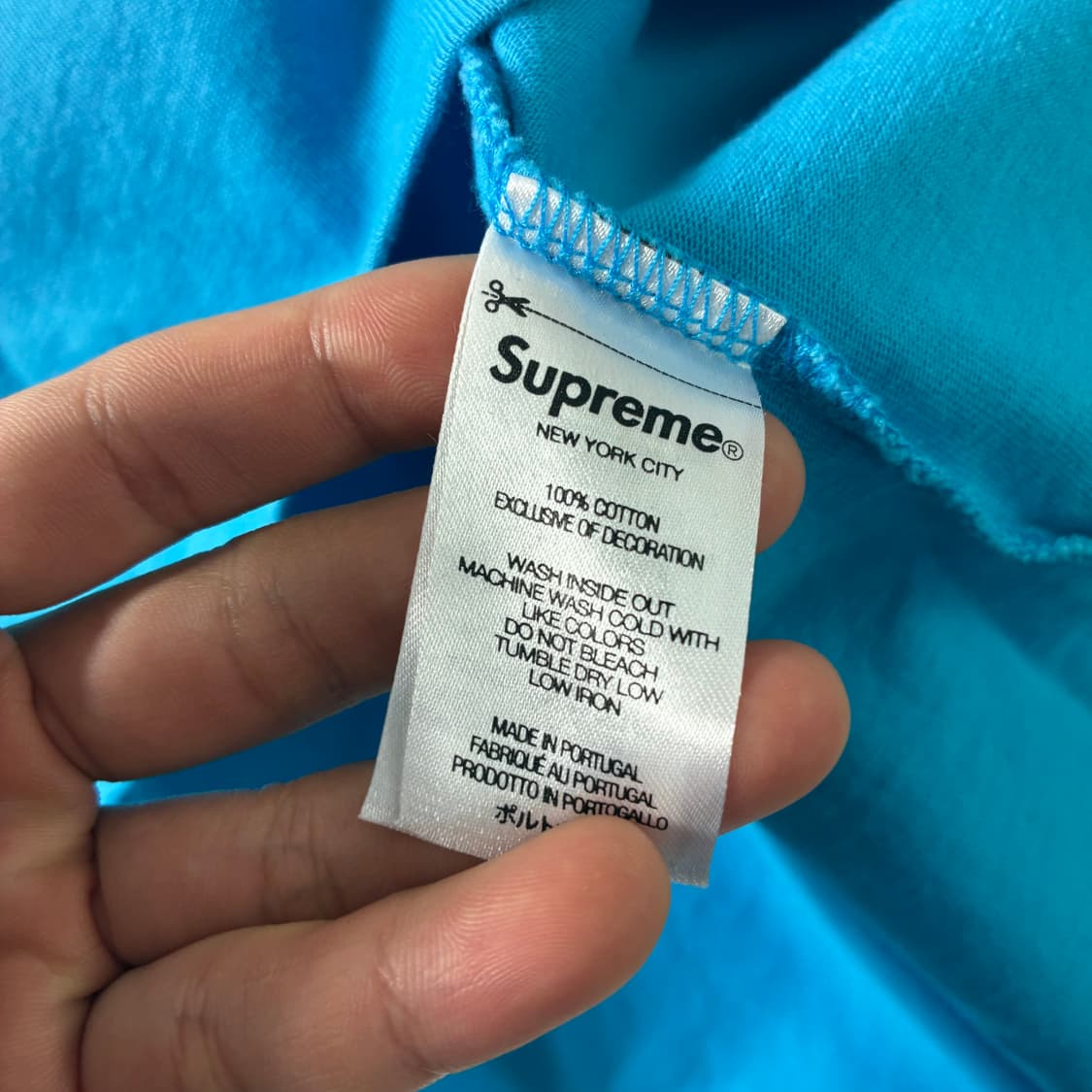 Supreme  슈프림 스몰박스 라이트블루 반팔 티셔츠  상품이미지5