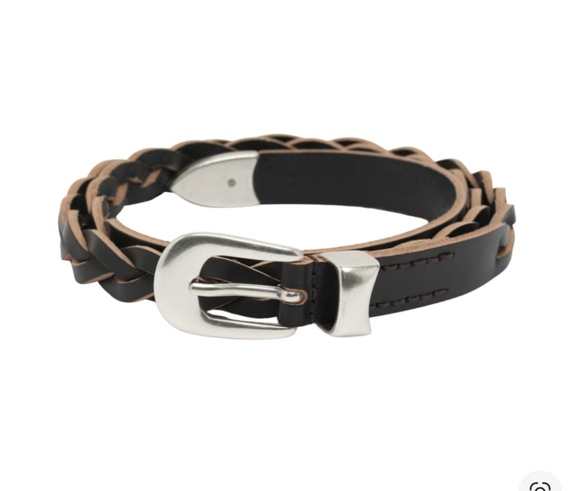 아워레가시 2cm 브레이디드 벨트 레더 블랙_80/90 상품이미지1