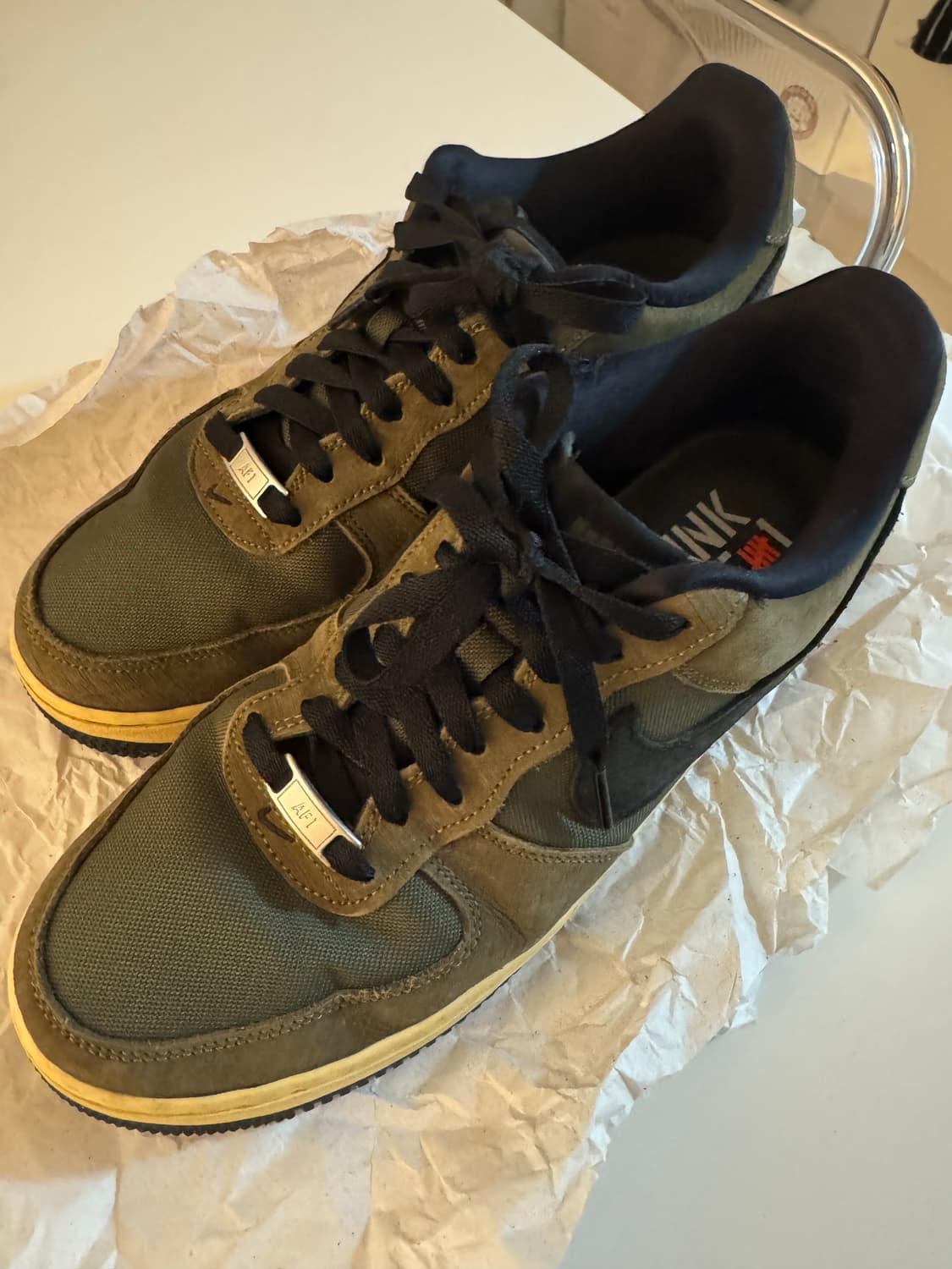 나이키 x 언디핏 에어포스 1 로우 SP 발리스틱 상품이미지2