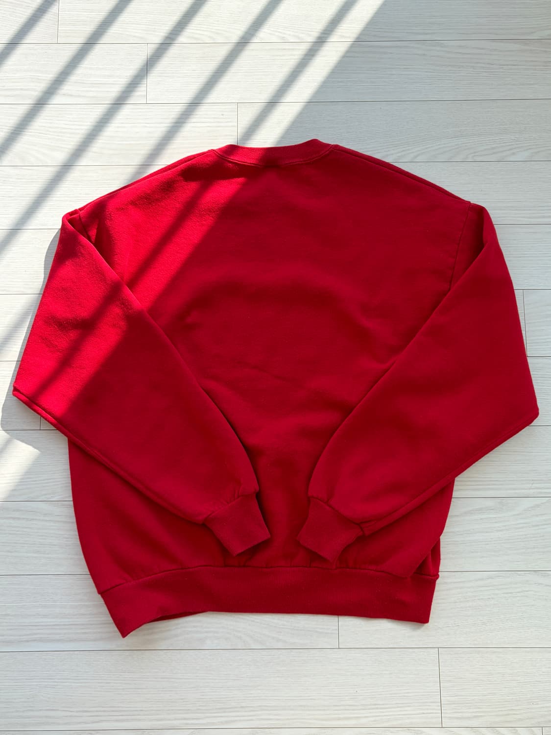 90s Jerzess 져지스 50 50 스웻 플레인 레드 (미제) 상품이미지3