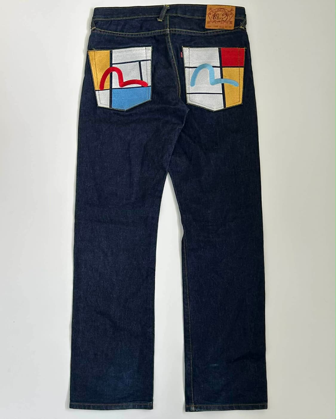 [32] 에비수 멀티 컬러 포켓 데님 팬츠 상품이미지2