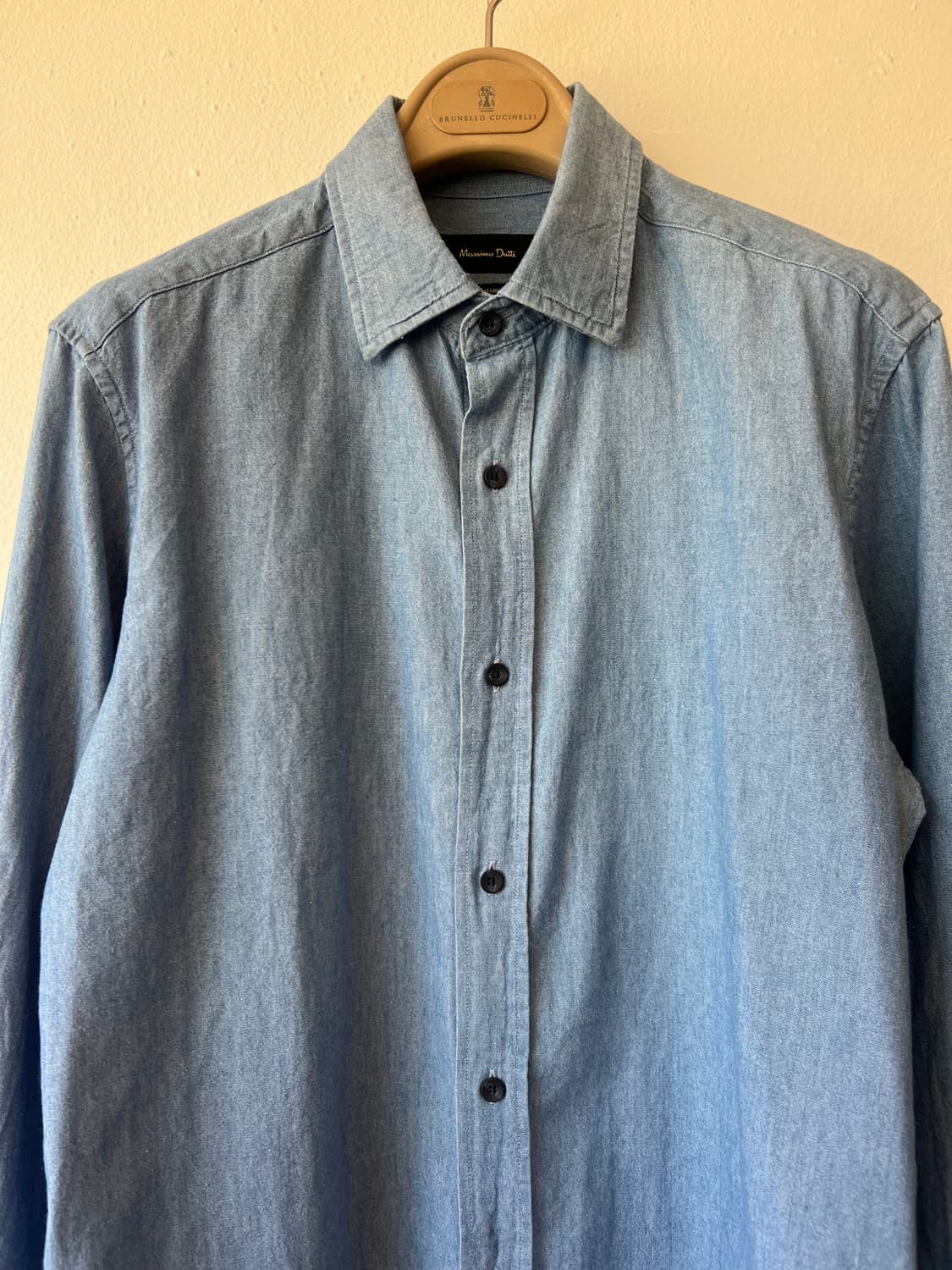 마시모뚜띠 남성 중청 데님긴팔셔츠 
 상품이미지2