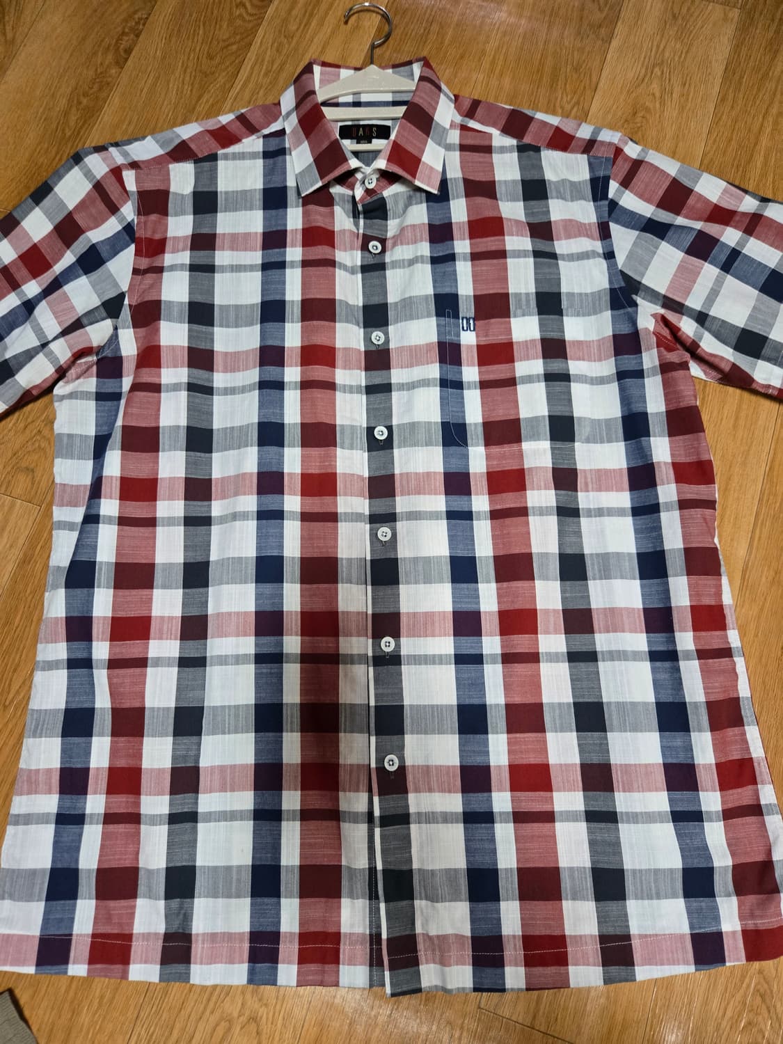 닥스 남성 체크 반팔셔츠(105사이즈) 상품이미지3