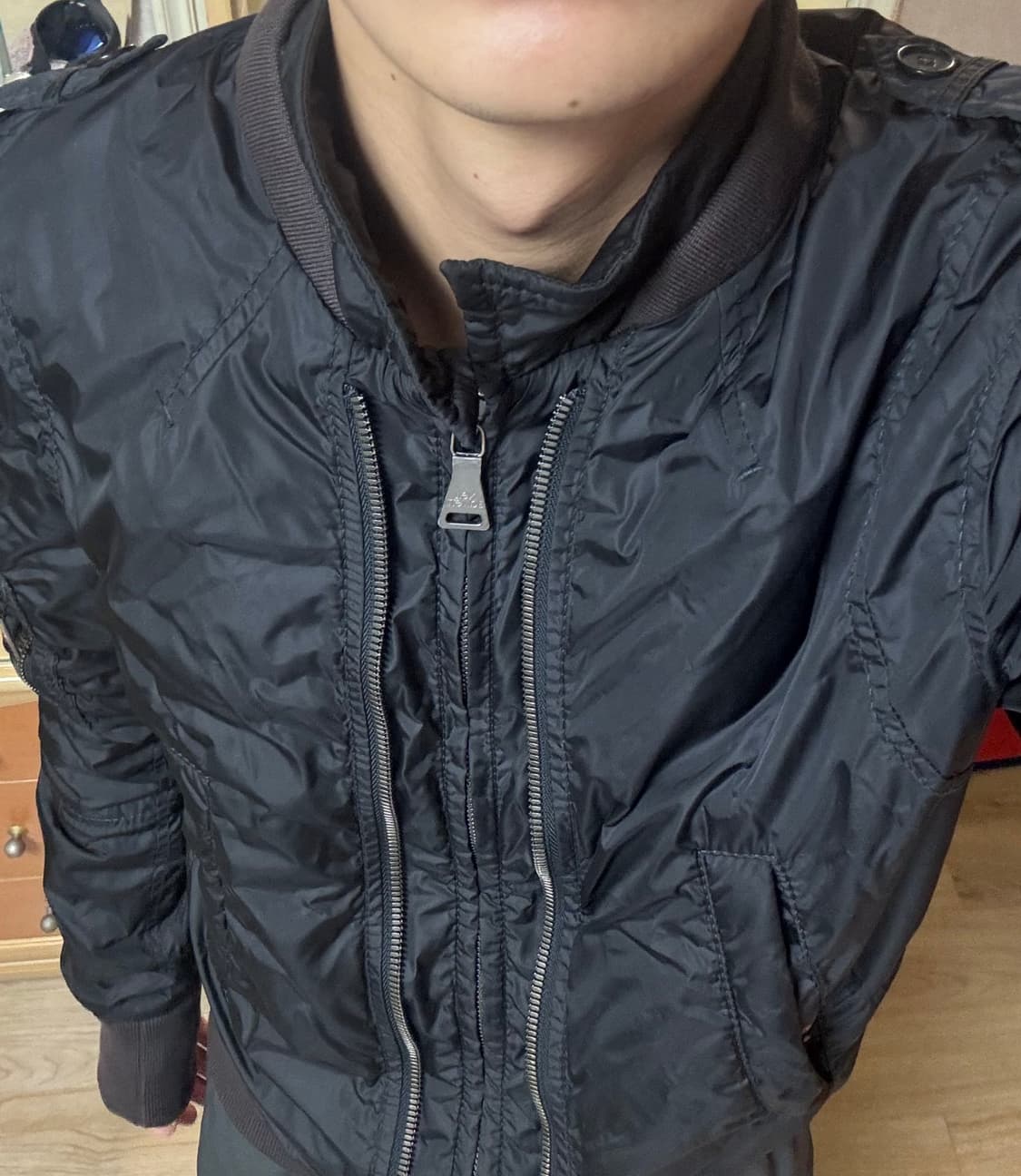 NEIL BARRETT Double Zip Bomber 봄버 상품이미지9
