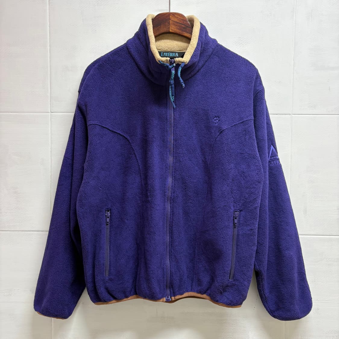 LATERRA fleece 플리스 후리스 퍼플 집업 자켓 (JAPAN) 상품이미지1