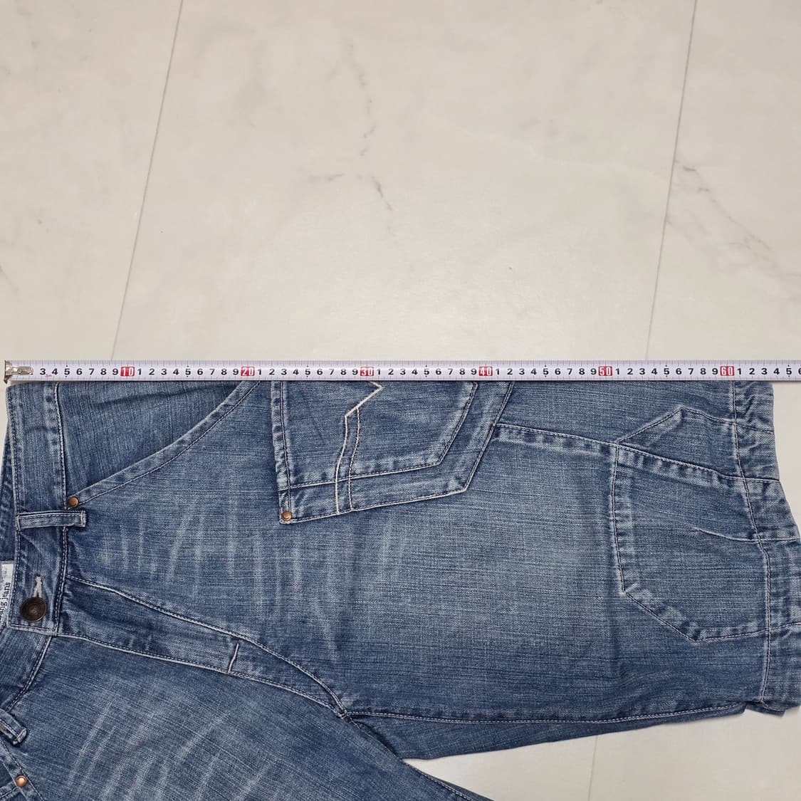 30) Y2K 빈티지 패치 멀티포켓 데님 버뮤다팬츠 상품이미지8