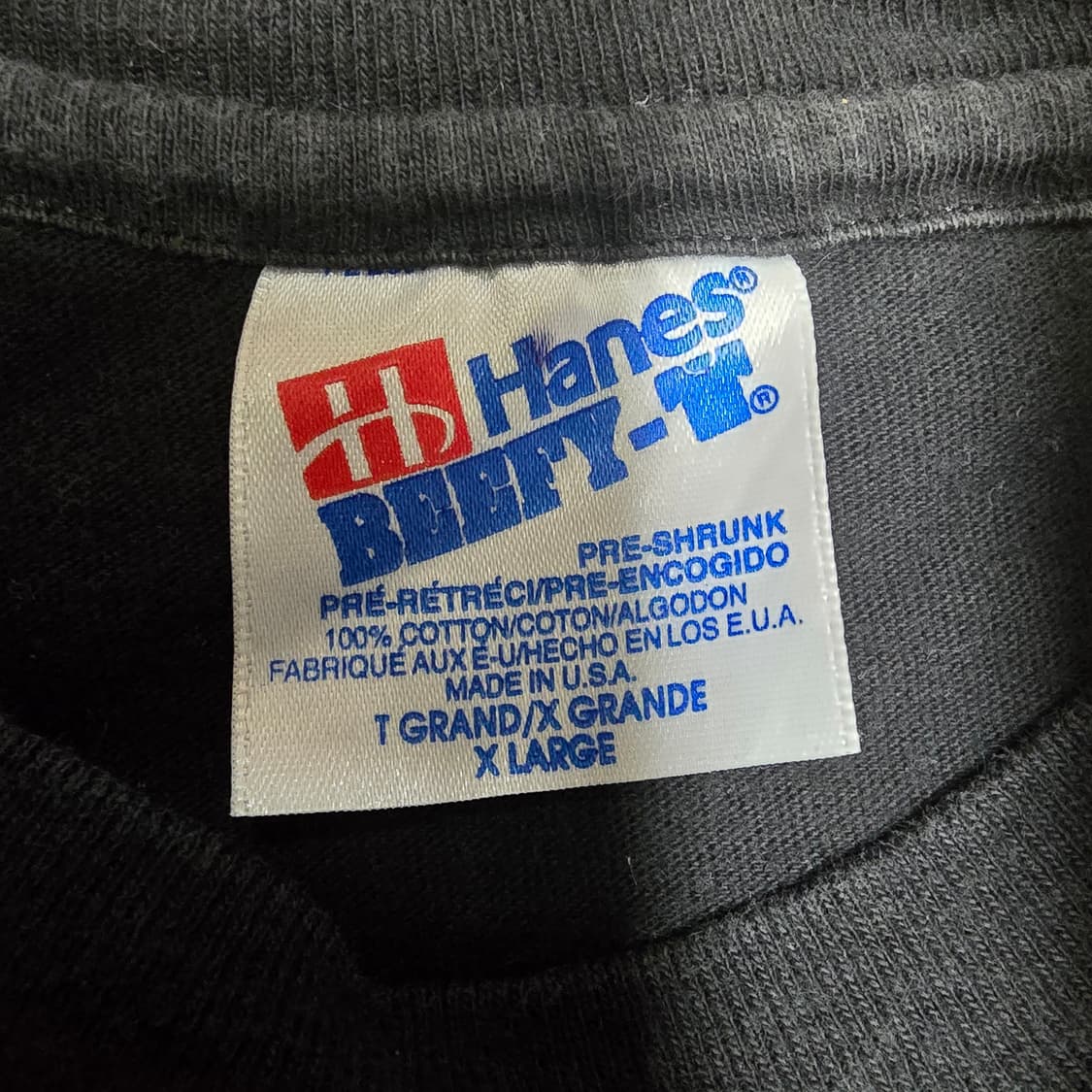 Vintage 90s Hanes USA 싱글스티치 티셔츠 상품이미지3