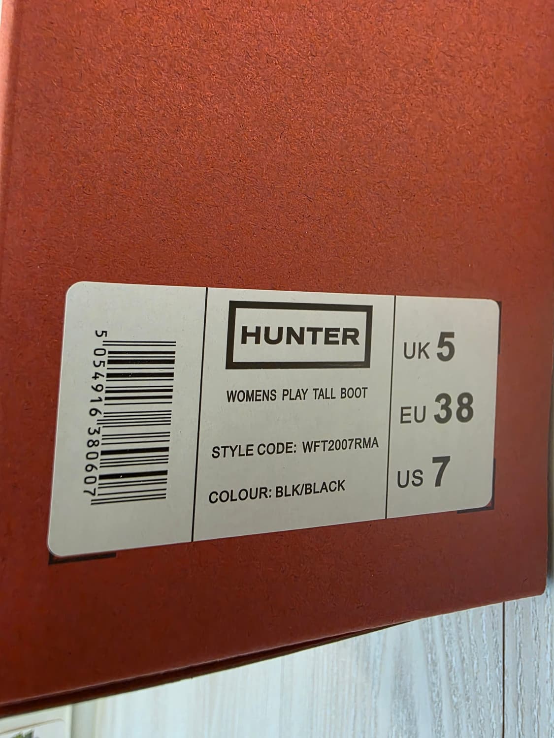 헌터 우먼스 플레이 톨 레인부츠 블랙 240 상품이미지4