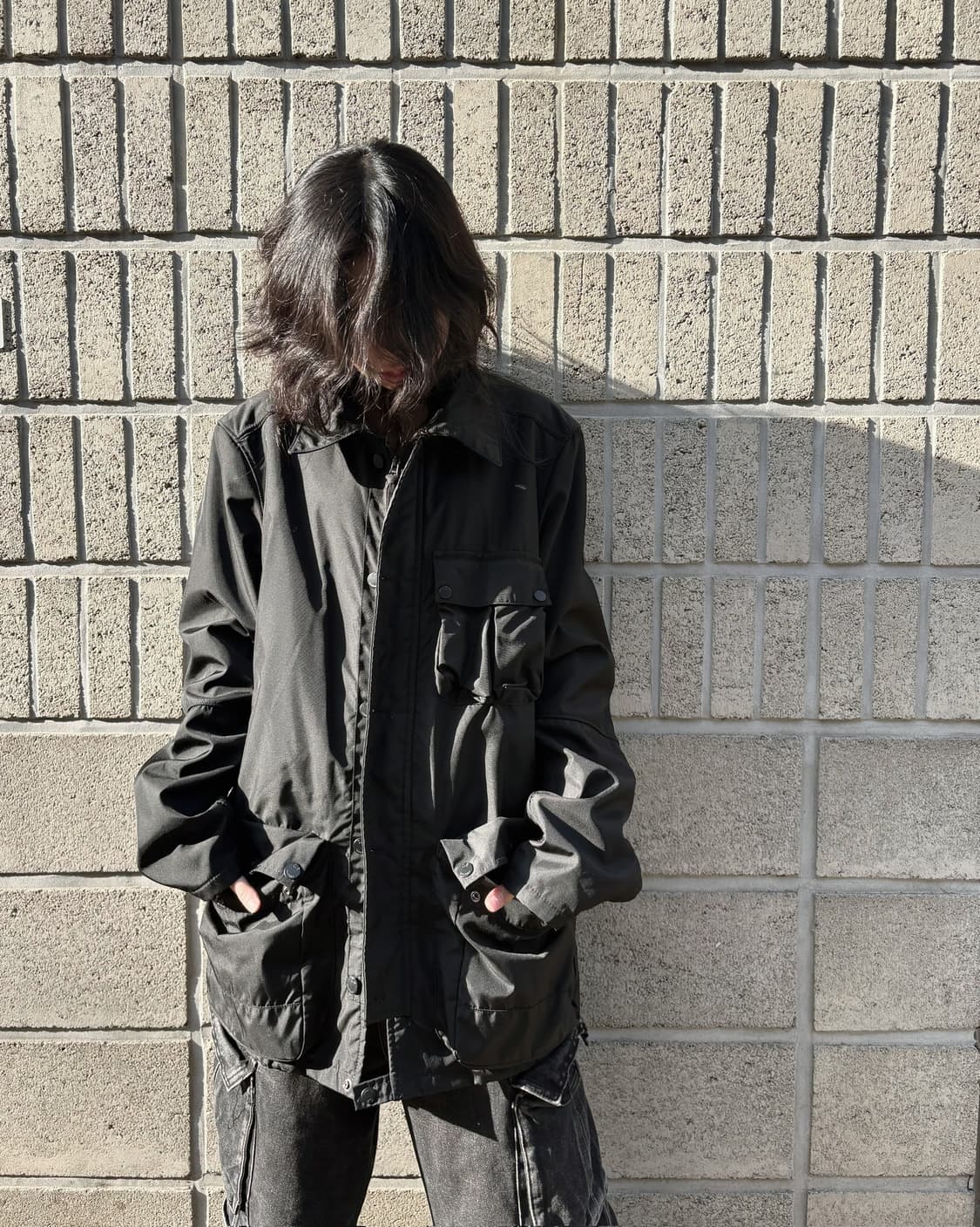 CP 컴퍼니 코팅 베이스 오버핏 자켓 상품이미지1